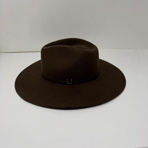 Tecovas Women's The Belle Wool Felt Wide Stiff Brim Cowgirl Hat Brown 7 1/4